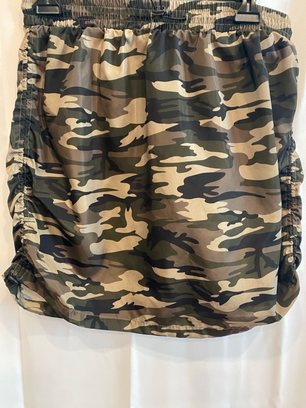SHEIN Camo Mini Skirt in Green, Brown, Black